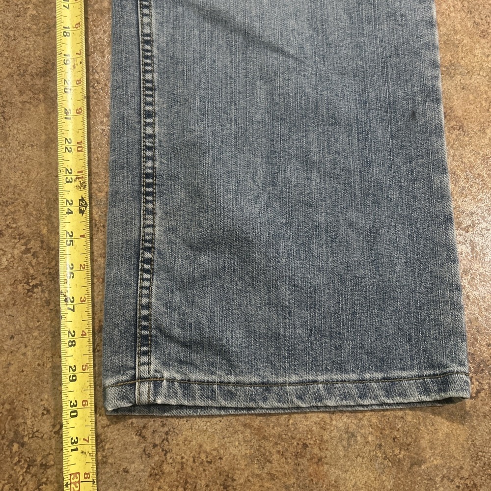 Vintage Y2k Anchor Blue Easy Jeans Baggy Wide Leg 38x30 Blue Skater Grunge - Picture 6 of 7
